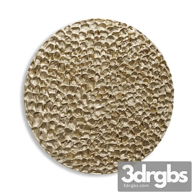 Round wall panel nebula metal art 3D Model Free