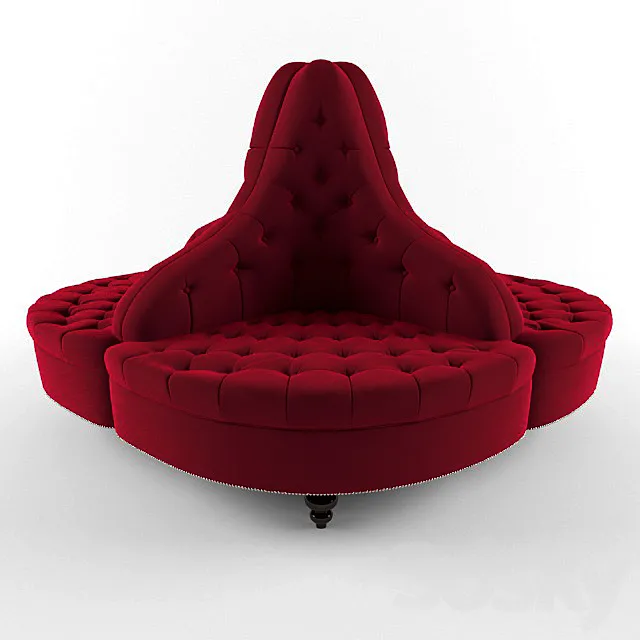 Rounded sofa "Boudoir" 3DModel