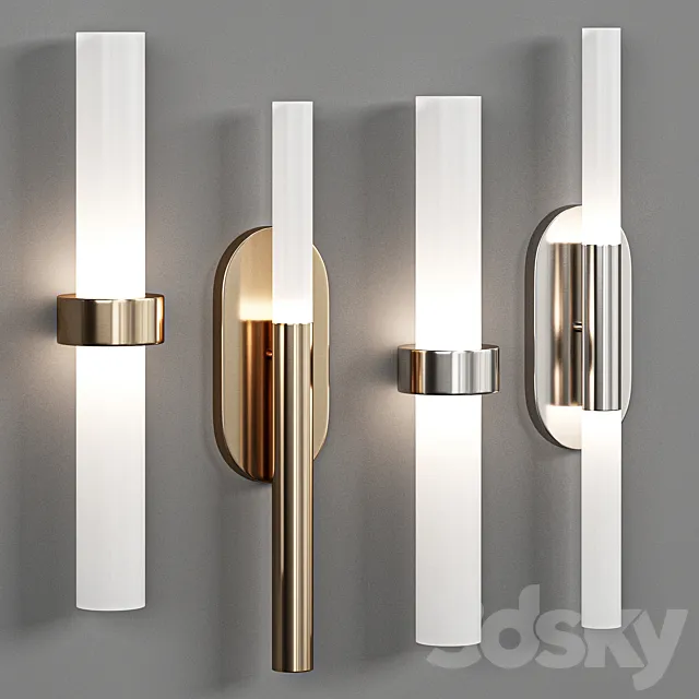 Rousseau Medium Vanity Sconce 3D Model