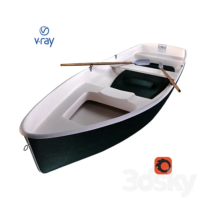 Rowing boat "PELLA FJORD" 3D Model