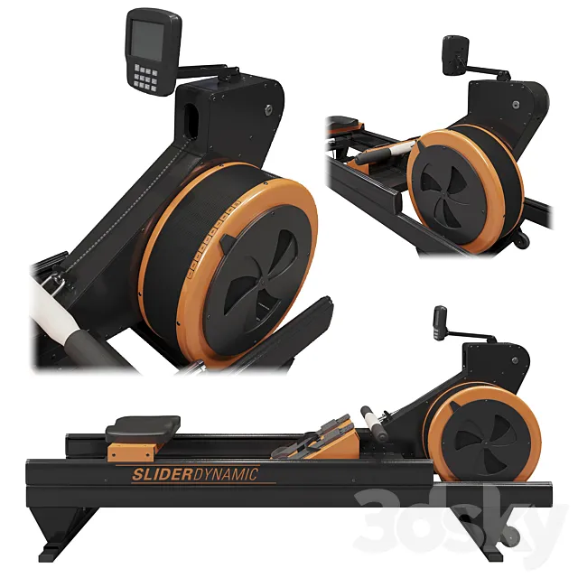 Rowing machine Slider Dynamic 5500 3D Model