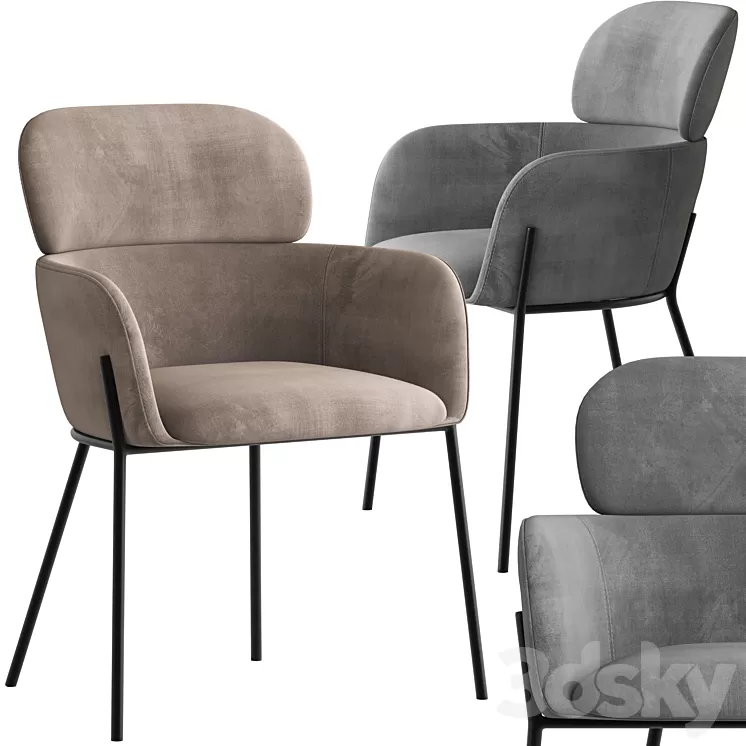Rowland & Archibald Warrence Dining Chair 3D Model