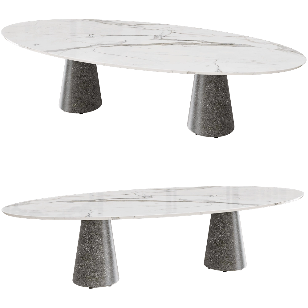 Royal Botania - Стол Conix CNX3214BB овальный 3D Model