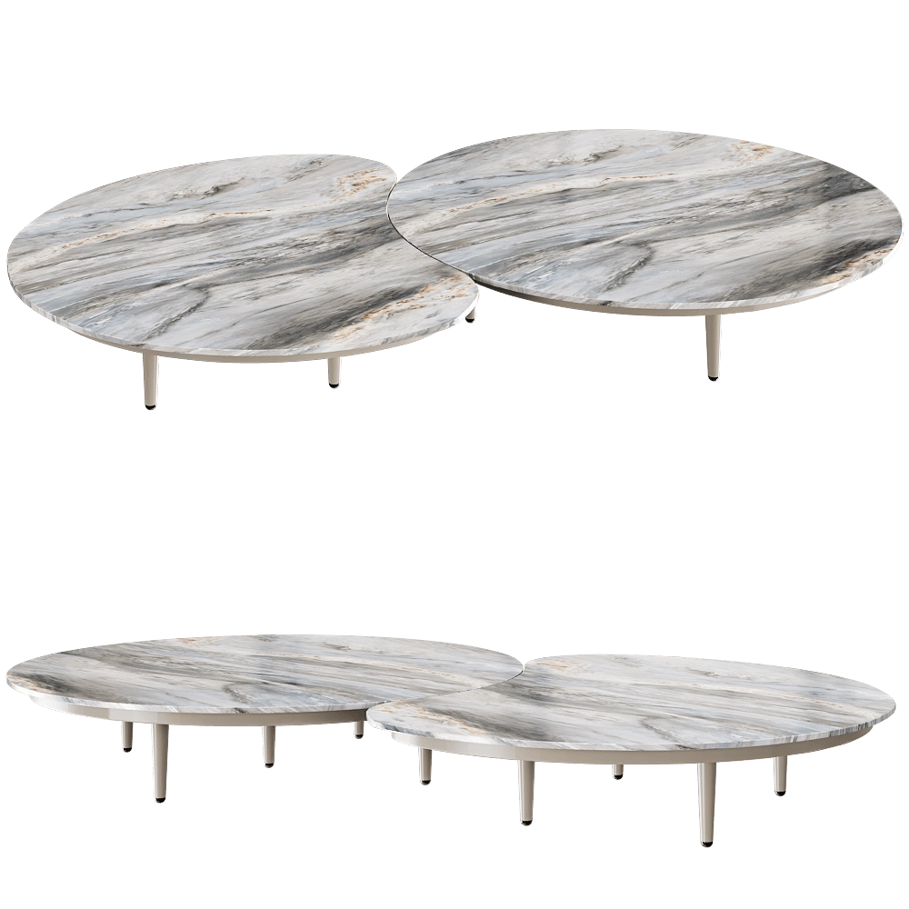 Royal Botania - Low garden table ORGANIX LOUNGE 3D Model