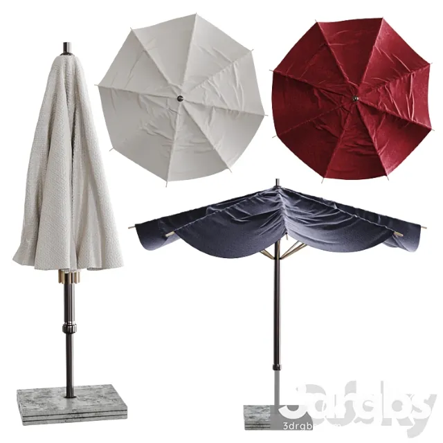 Royal Botania Sha Outdoor Umbrella 3D Model Free