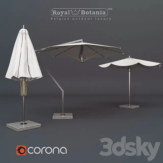 Royal Botania Umbrellas 3DModel