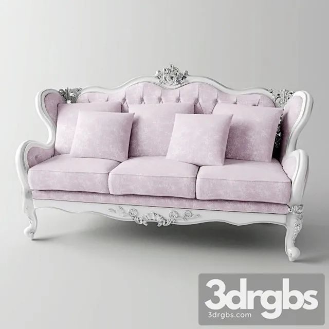 Royal Classic Salon Sofa 3D Model Free