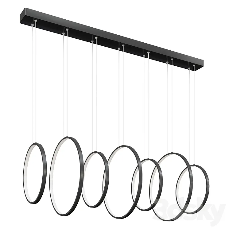 Royal Pearl Modern Chandelier 3D Model Free