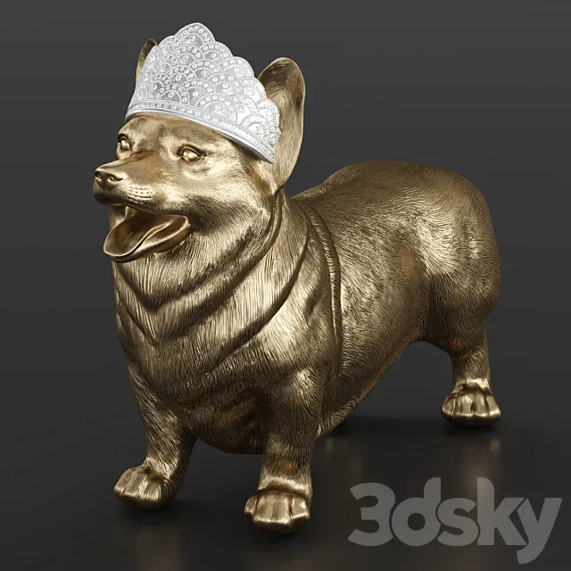 Royal Standing Corgi 3DModel