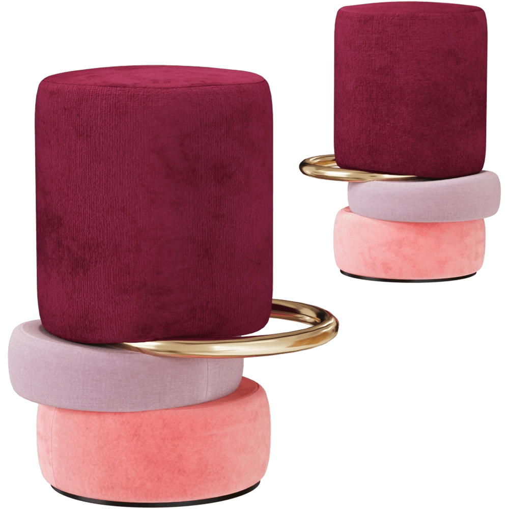 Royal stranger - Bar Stool Lipstick 3D Model