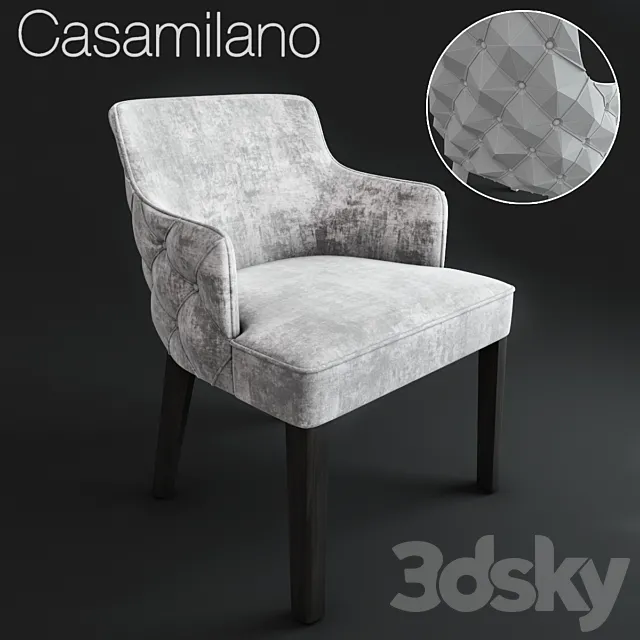 Royale Black Capitone 3D Model