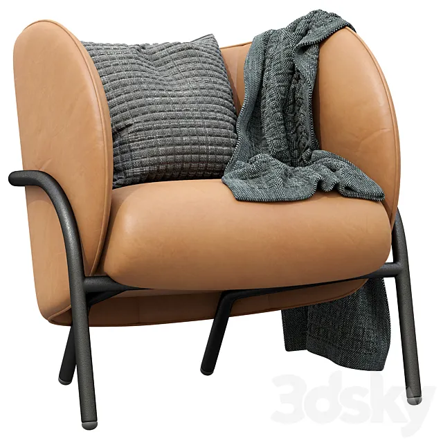 ROYCE LEATHER ARMCHAIR 3DModel