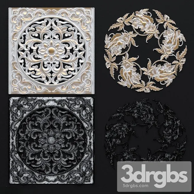 Rozetki 105218 3D Model Free