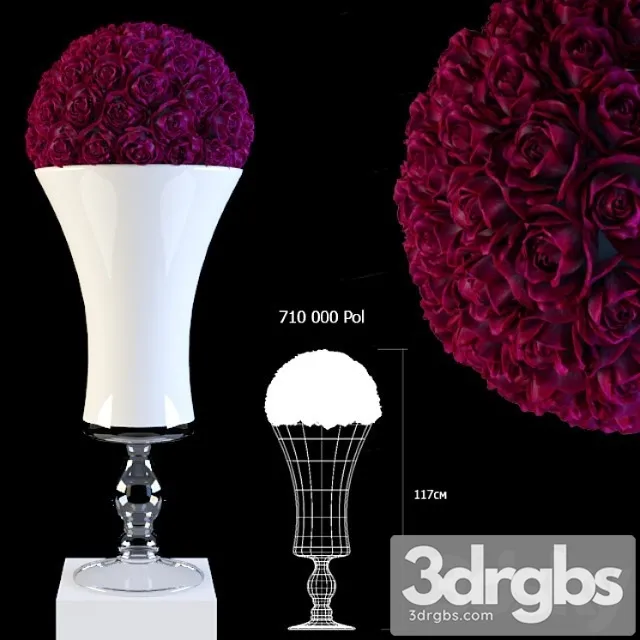 Rozy Bukiet 3D Model Free