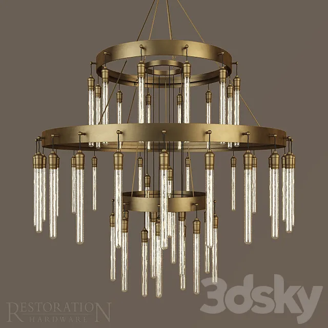 RT AXIS THREE-TIER CHANDELIER 3DModel