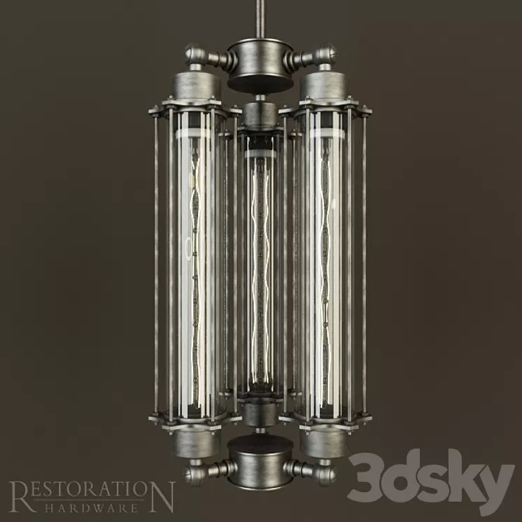 RT GRAND EDISON GLASS 3-BULB PENDANT