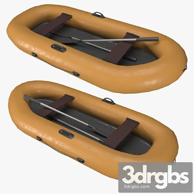 Rubber boat 3D Model Free