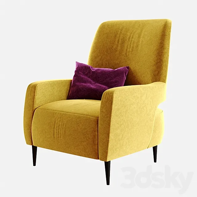 Rubelli casa Barbacan chair 3D Model