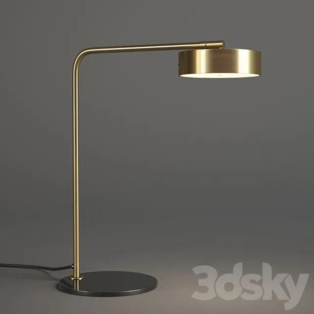 Rubn James Table Lamp Brass 3D Model