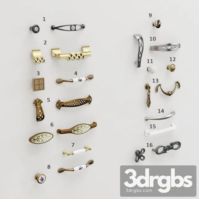 Ruchki Classic 01 3D Model Free