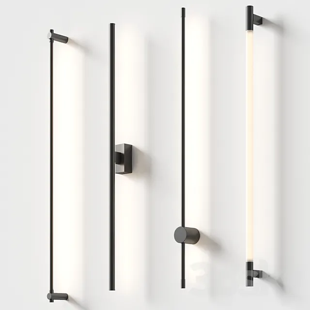 Rufalights - wall lamps set 3D Model
