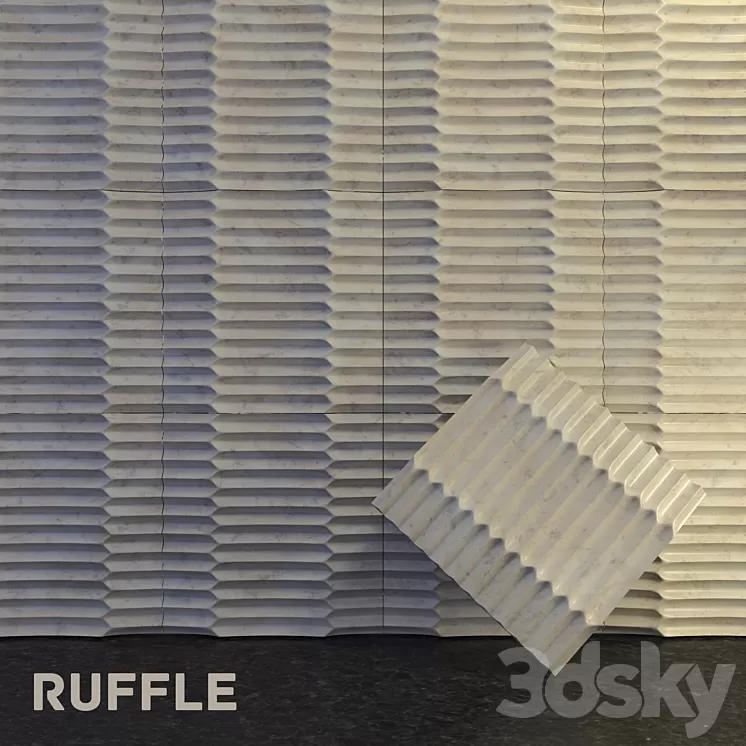 Ruffle panel 3D Model