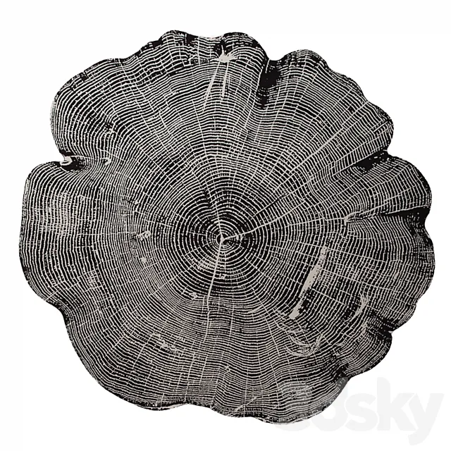 Rug Bobois Empreinte Rug 3D Model