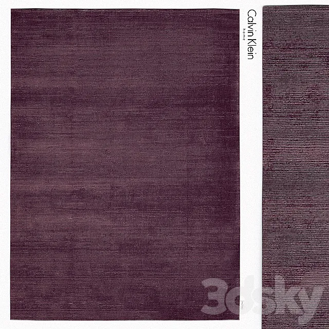 Rug Calvin Klein Home Lunar Amethyst Rug 3D Model