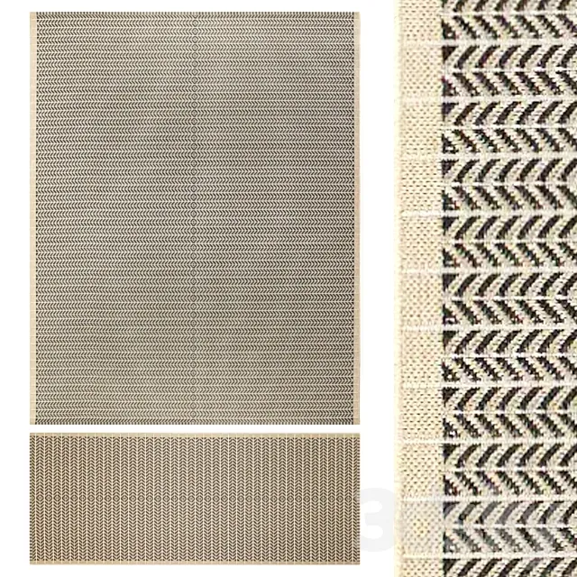 Rug flatwoven lobbak 3DModel