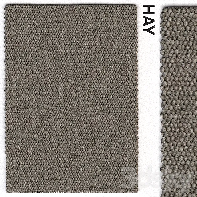 Rug HAY Peas Dark Gray Rug 3D Model