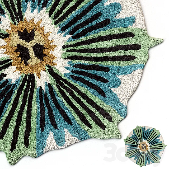 Rug Missoni Home Anemones Sofia Bath Rug V3 3D Model