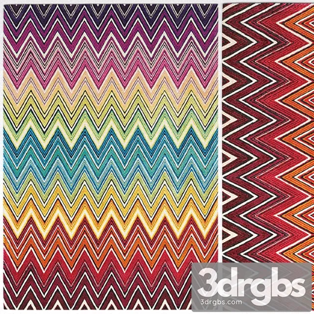 Rug Missoni Home Liuwa Rug 3D Model Free