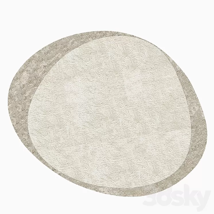 Rug RUGGY By Gallotti & Radice 3D Model