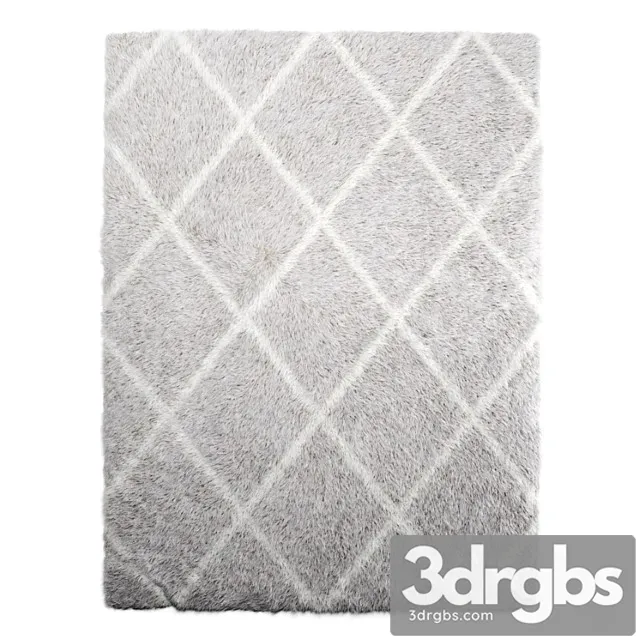 Rug shaggy 200-150 3D Model Free