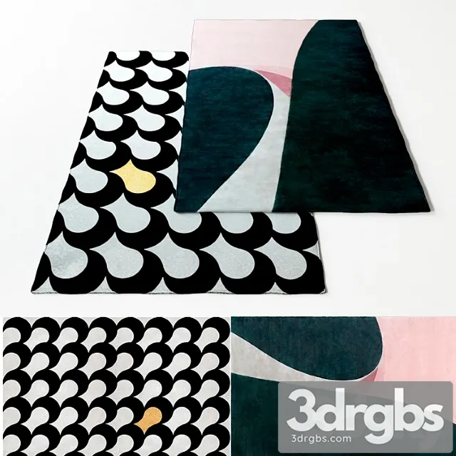 Rug society geometric collection (part1) 3D Model Free