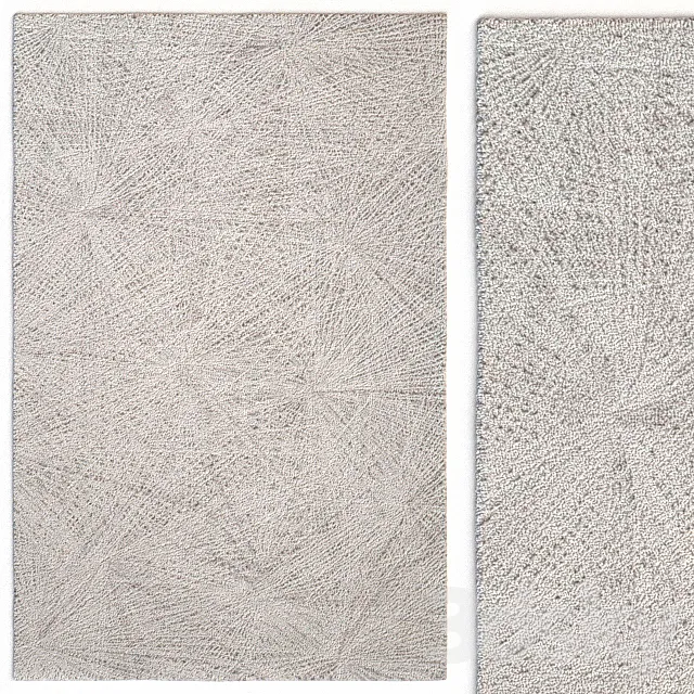 Rug The Rug Republic Barret Ivory Rug 3DModel