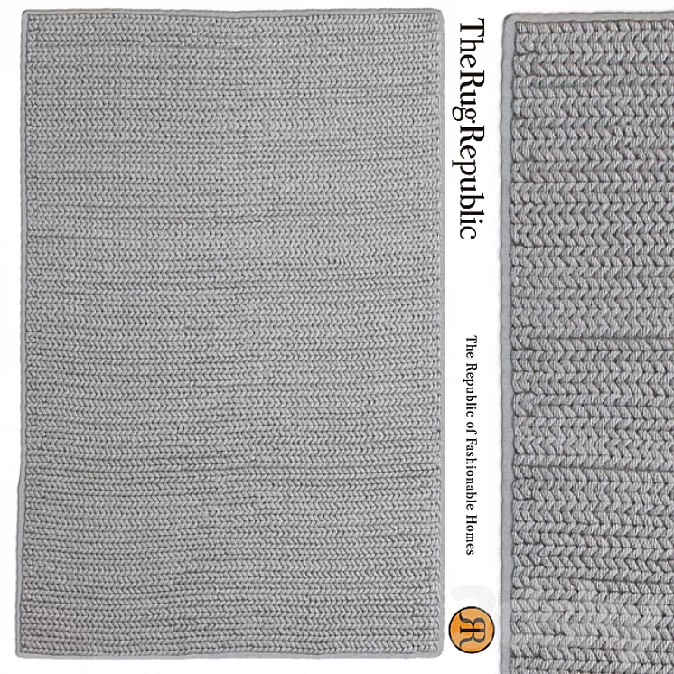 Rug The Rug Republic Europa Natural Rug 3D Model