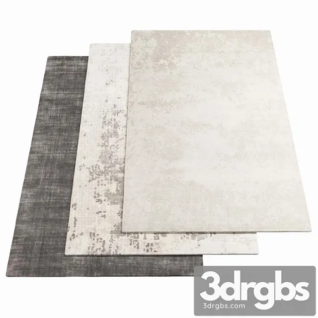 Rug Three carpets ditre italia - 8 3D Model Free