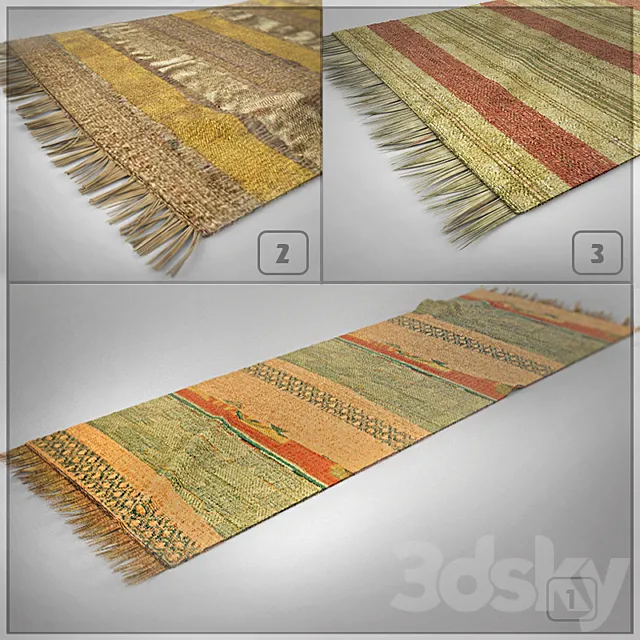 RUG-TRACK (3 pieces) 3DModel