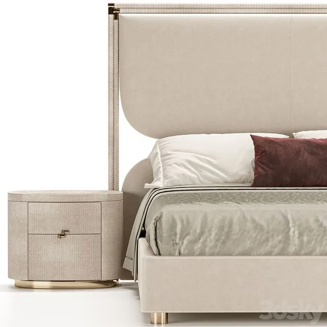 Rugiano Boheme Bed 3D Model