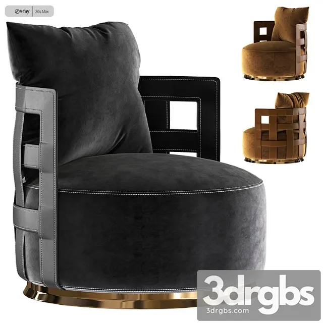 Rugiano Braid Armchair 3D Model Free