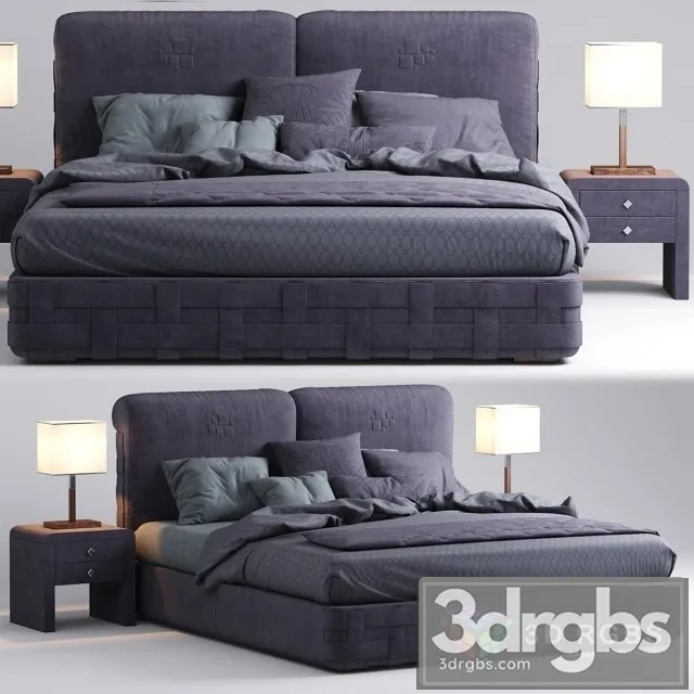 Rugiano Braid Bed 3D Model Free