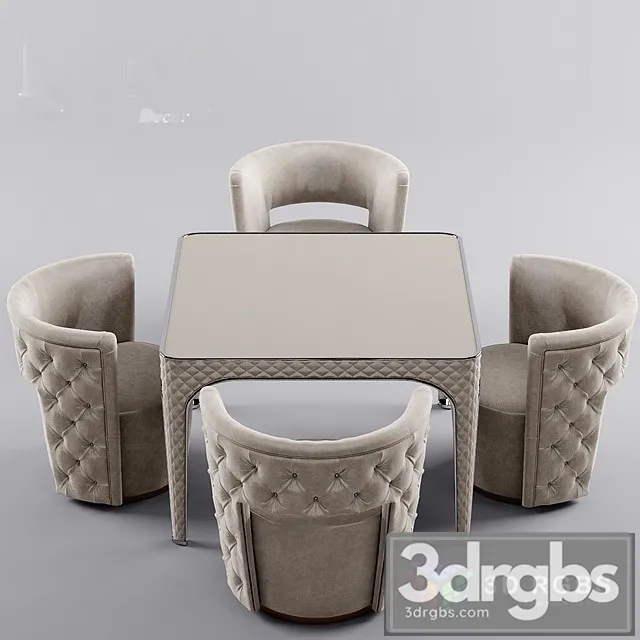 Rugiano Giotto Table and Chair 3D Model Free