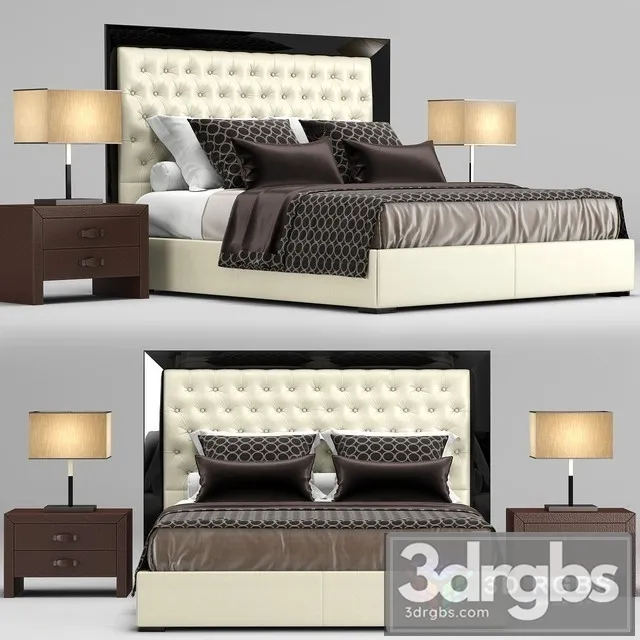 Rugiano Neoclassic Bed 3D Model Free