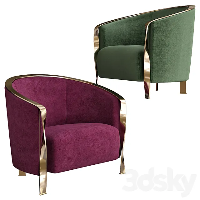 Rugiano Paris Armchair 3D Model