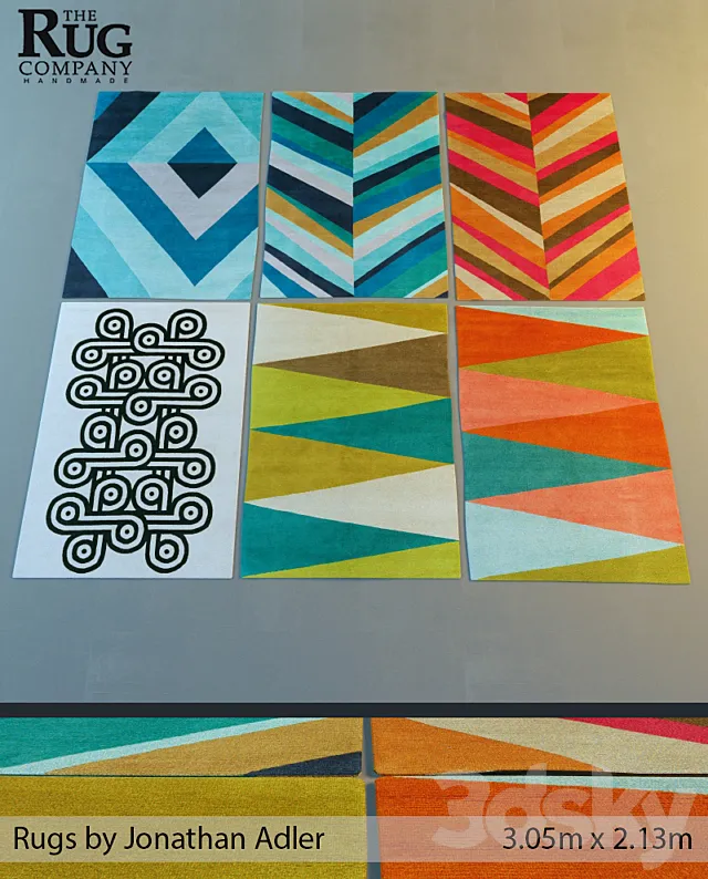 Rugs by Jonathan Adler 3D Model