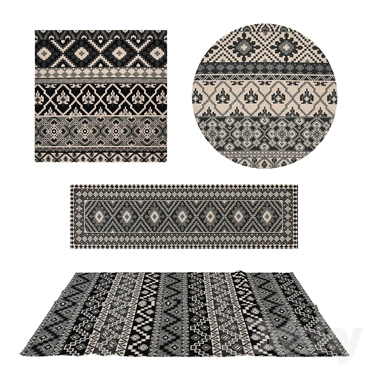 Rugs No 307 3D Model Free