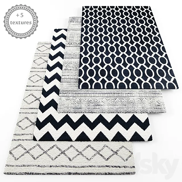 Rugs set153 3D Model