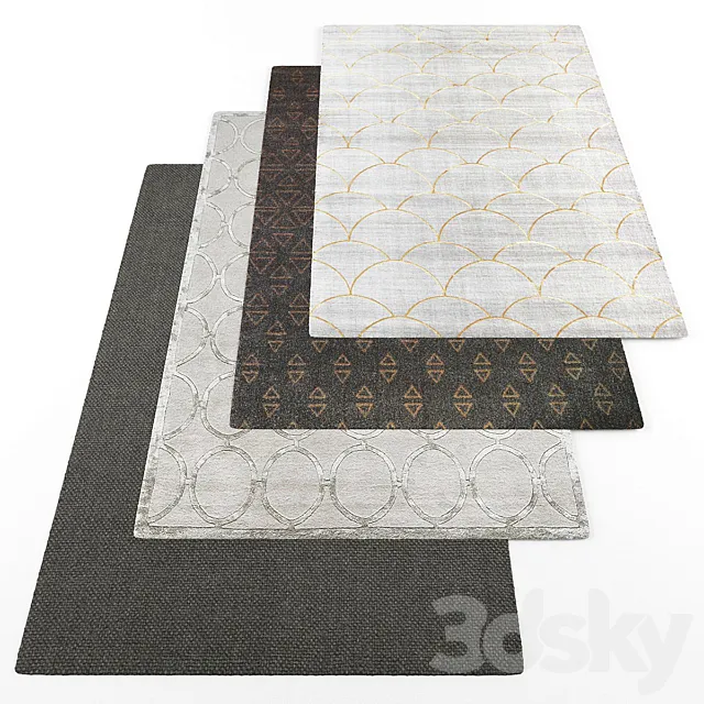 Rugs set233 3D Model