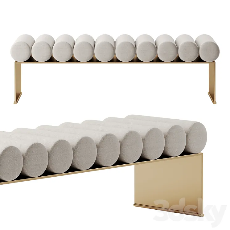 RUNWAY BENCH by Baker 3D Model Free